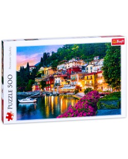 Puzzle Trefl de 500 piese - Lacul Komo, Italia