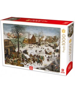 Puzzle Deico Games de 1000 piese - Pieter Breugel The Elder, The numbering at Bethlehem