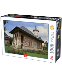 Puzzle Deico Games de 1000 piese - Romania, Moldovita Monastery