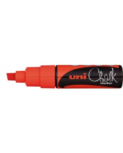 Marker creta lichida Uniball - Rosu, 8.0 mm