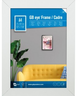 Ramă pentru mini poster GB eye - 21 x 29.7 cm, albă