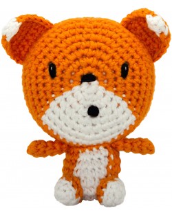 Jucărie manuală tricotată Wild Planet - Vulpe, 12 cm