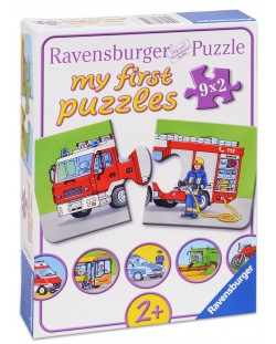 Puzzle Ravensburger din 9 x 2 piese - Masini