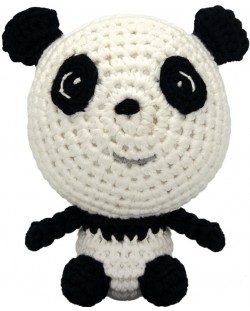 Jucărie tricotată manual Wild Planet - Panda, 12 cm