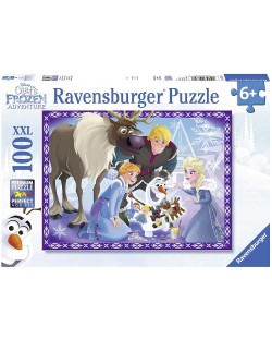 Puzzle Ravensburger de 100 XXL piese - Aventurile lui Olaf