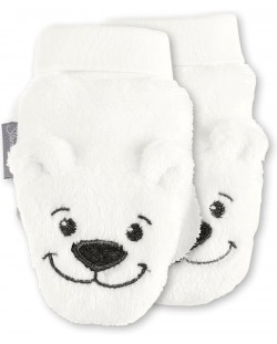 Mănuși pentru bebeluși cu un deget Sterntaler - Ursuleți, 12-18 luni, crem