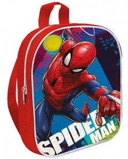 Rucsac pentru grădiniță Kids Licensing - Spider-Man, 1 compartiment, roșu