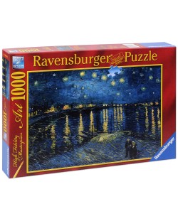 Puzzle Ravensburger de 1000 piese - Vincent Van Gogh: Noapte instelata