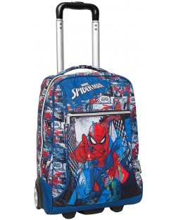 Ghiozdan școlar cu roți  Cool Pack Compact - Spider-Man, 36 l