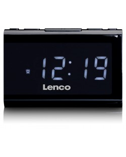 Boxă radio cu ceas Lenco - CR-525BK, neagră