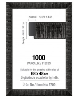 Rama puzzle Art Puzzle - Neagra, pentru 1000 piese