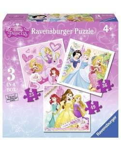 Puzzle Ravensburger 3 in 1 - Printese Disney 