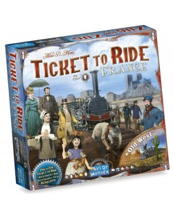 Extensie pentru joc de societate Ticket to Ride - France & Old West