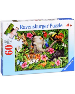 Puzzle Ravensburger de 60 piese - Prieteni tropicali