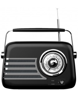 Radio Diva - Retro Box BT 8500, negru/argintiu