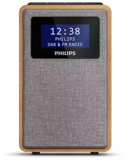 Boxa radio cu ceas Philips - TAR5005/10, maro