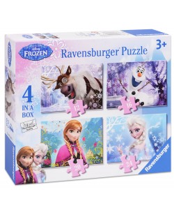 Puzzle Ravensburger 4 in 1 - Regatul de gheata