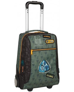 Ghiozdan școlar cu roți  Cool Pack Compact - The Mandalorian, 36 l