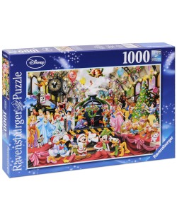Puzzle Ravensburger de 1000 piese - Craciun la Disney 