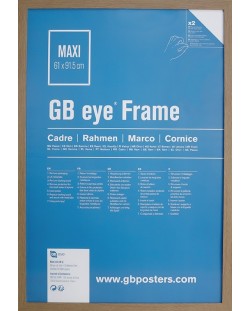 Rama pentru poster GB eye - 61 х 91.5 cm, Stejar