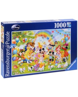 Puzzle Ravensburger de 1000 piese - Ziua de nasterea lui Mickey Mouse