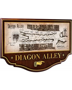 Replica The Noble Collection Movies: Harry Potter - Diagon Alley Plaque, 43 cm