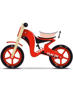 Bicicleta de echilibru Vilac - rosie