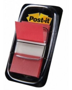 Indici autoadezivi Post-it 680-1 - Rosii, 2.5 х 4.3 cm, 50 buc.