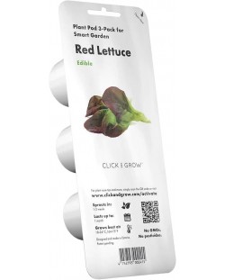 Semințe Click and Grow - Salată roșie, 3 rezerve