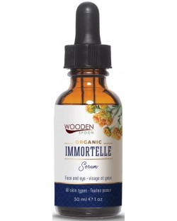 Wooden Spoon Immortelle Serum de față, 30 ml