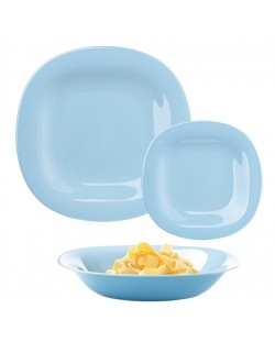 Set de veselă Luminarc - Carine, Light Blue, 18 piese, albastru deschis