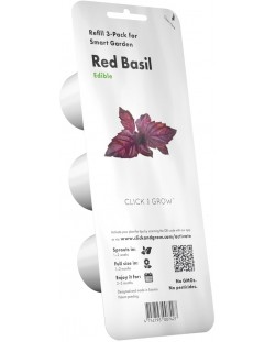 Semințe Click and Grow - Red basil, 3 rezerve