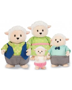 Set figurine Battat Lil' Woodzeez - Familie de oi