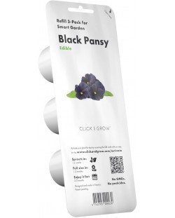 Semințe Click and Grow - Black pansy, 3 rezerve