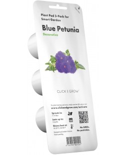 Semințe Click and Grow - Petunia albastră, 3 rezerve
