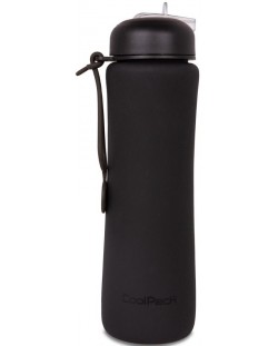 Sticlă pliabilă din silicon Cool Pack Pump - Rpet Black, 600 ml
