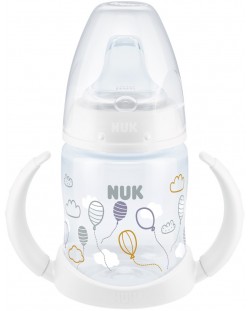 Biberon NUK First Choice - Cu tetină pentru suc, TC, PP, 150 ml, alb