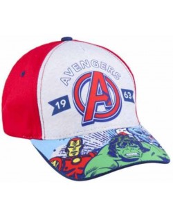 Pălărie Cerda cu vizieră - Avengers, 53 cm, 4+, roșu