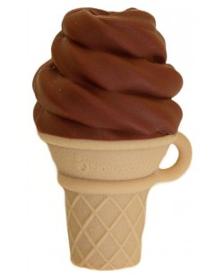 Silicon NatureBond - În formă de înghețată de ciocolată, cu clemă de cadou