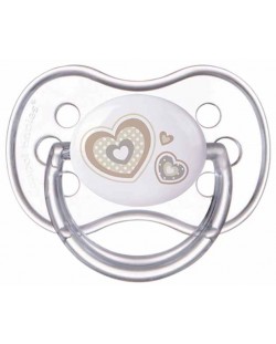 Suzeta din silicon Canpol Newborn Baby, simetrica - 6-18 luni, Inima