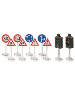 Set de joaca Siku World - Indicatoare rutiere si semafoare