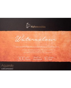 Bloc de schițe Hahnemuhle Aquarelle - 24 х 32 cm, hârtie presată la rece, 10 coli