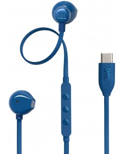 Căști cu microfon JBL - Tune 305C USB-C, albastre