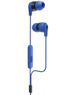 Casti cu microfon Skullcandy - INKD + W/MIC 1, cobalt blue