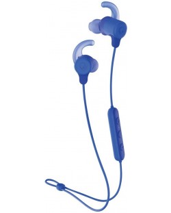 Casti cu microfon Skullcandy - JIB+ Active Wireless, cobalt blue