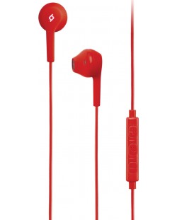 Casti cu microfon ttec - RIO In-Ear Headphones, rosii