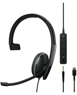 Căști cu microfon Sennheiser - EPOS SC 135, USB-C, negre