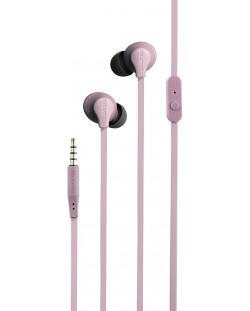 Casti cu microfon Boompods - Sportline, roz