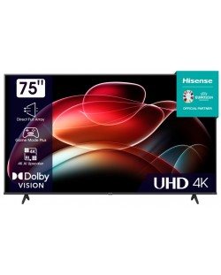 Hisense Smart TV - A6K, 75'', DLED, 4K, negru
