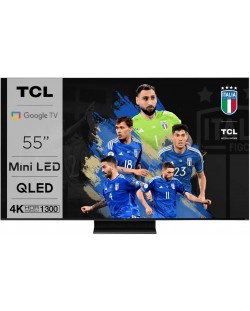 Smart TV  TCL - 55C809, 55'', Mini LED, QLED, 4K, negru 